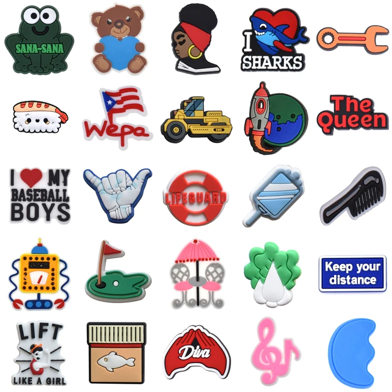 

Kids Girl Para Pins Women Charm Shoes Accessories Boy Shoe Charms Packs Gifts Set Jeans Men Decorations for Crocs Wholesale Bulk