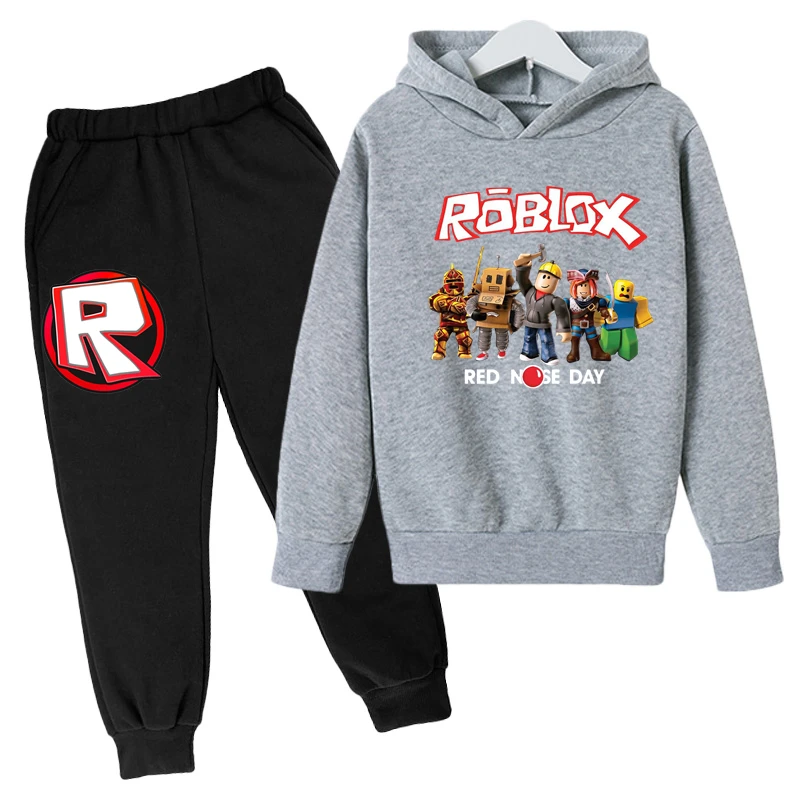 

Kids Boy Winter Game Robloxing Clothes Sets Harajuku Hoodies Robloxing Suits Game Robloxing Print Sweaters + Pants 2 Pieces