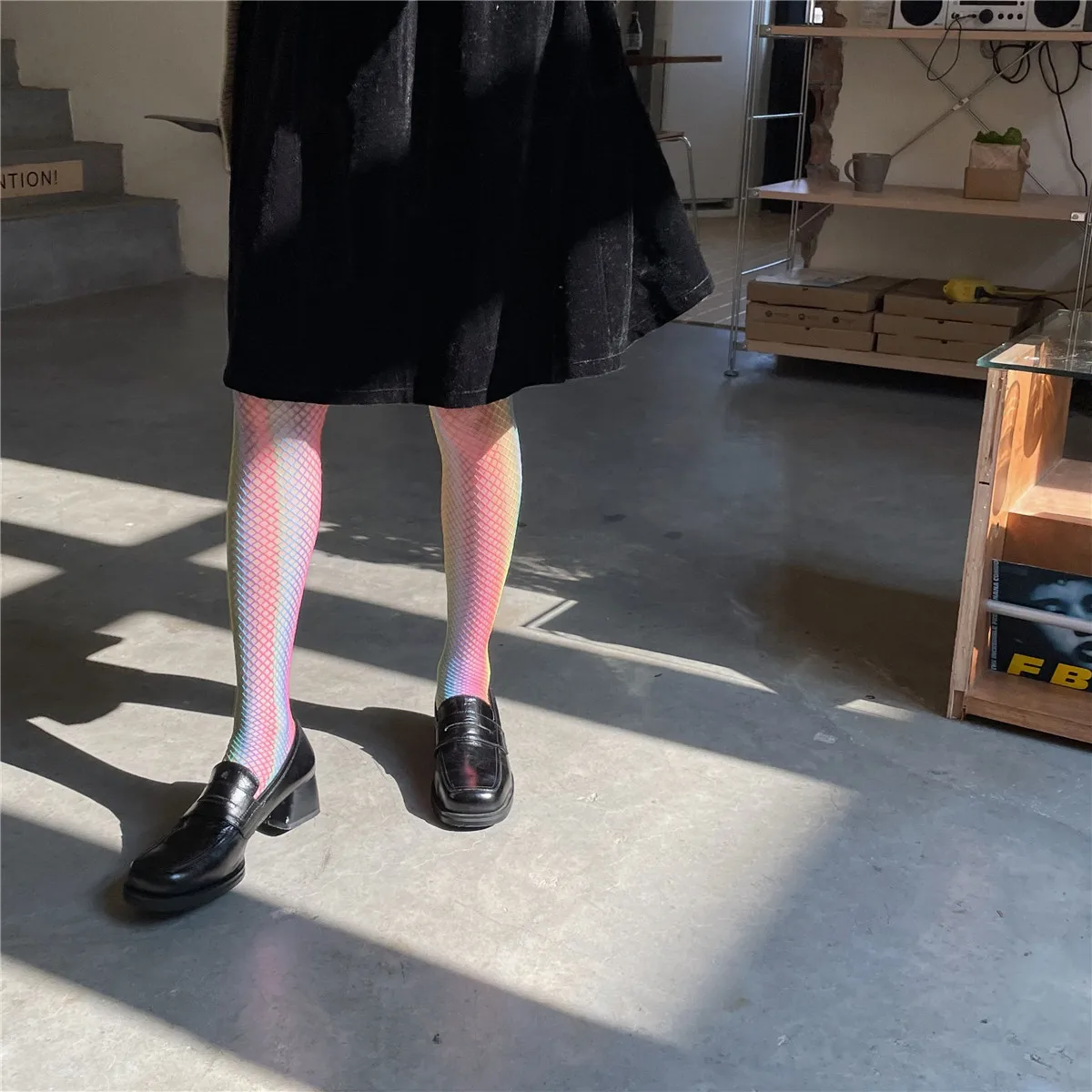 New Niche Color Thigh Fishnet Stockings The Millennium Spice Style And Color Knees Stockings