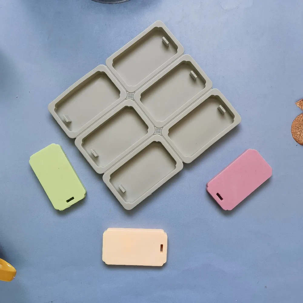 

DIY Soap Flakes Rectangular Listing Silicone Mold Wax Flakes Aromatherapy Gypsum Handmade Soap Keychain Crystal Epoxy Resin Mold