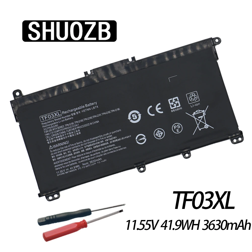 

New TF03XL Battery For HP Pavilion 15-CC 14-bf033TX 14-bf108TX 14-bf008TU TPN-Q188 TPN-Q189 TPN-Q190 Q192 HSTNN-UB7J HSTNN-LB7J