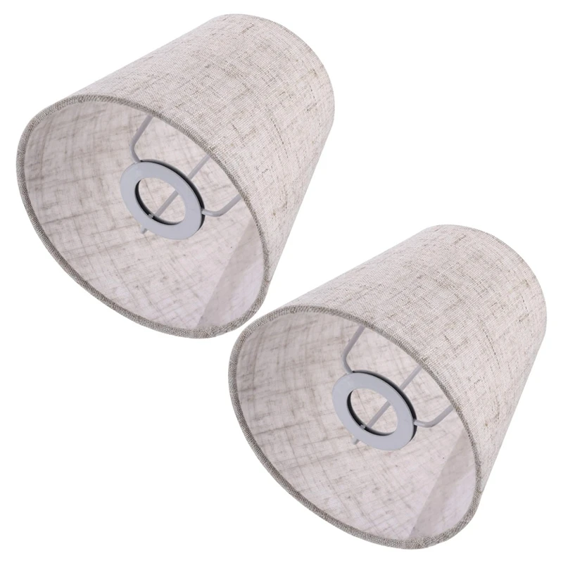 

2X Small Lamp Shade Cloth Lamp Cover Chandelier Lamp Dust Cover Fabric Lamp Accessory For Table Lamp And Floor Light