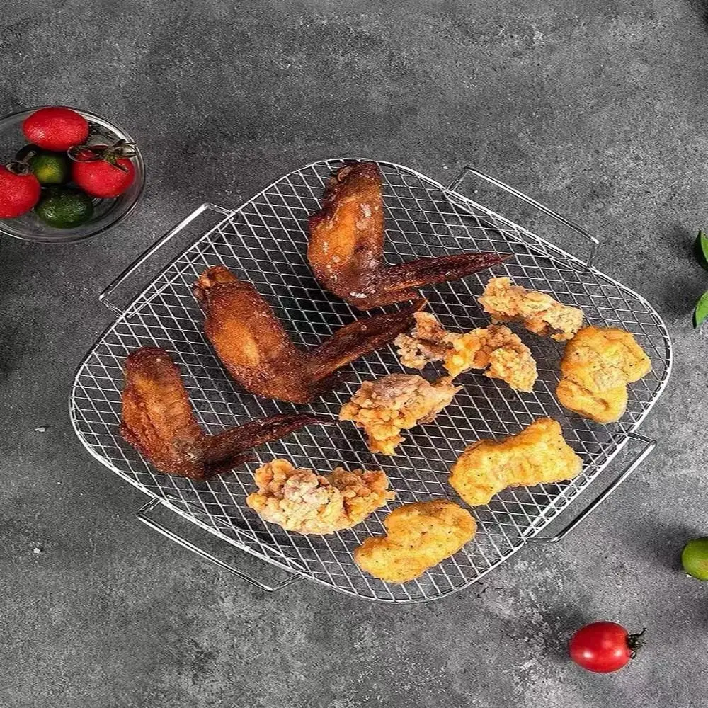 Сетка из нержавеющей стали подставка для выпечки в аэрофритюрнице штабелируемая