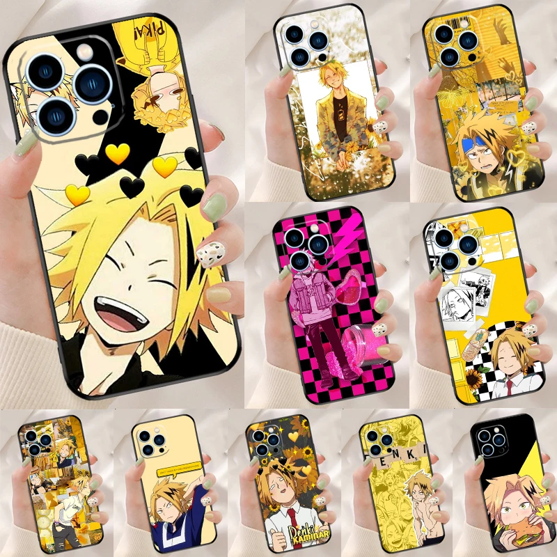 Denki Kaminari My Boku No Hero Academia Phone Case For iPhone 14 11 13 Pro 12 Pro X XR XS Max 6 8 7 Plus Protection Back Cover