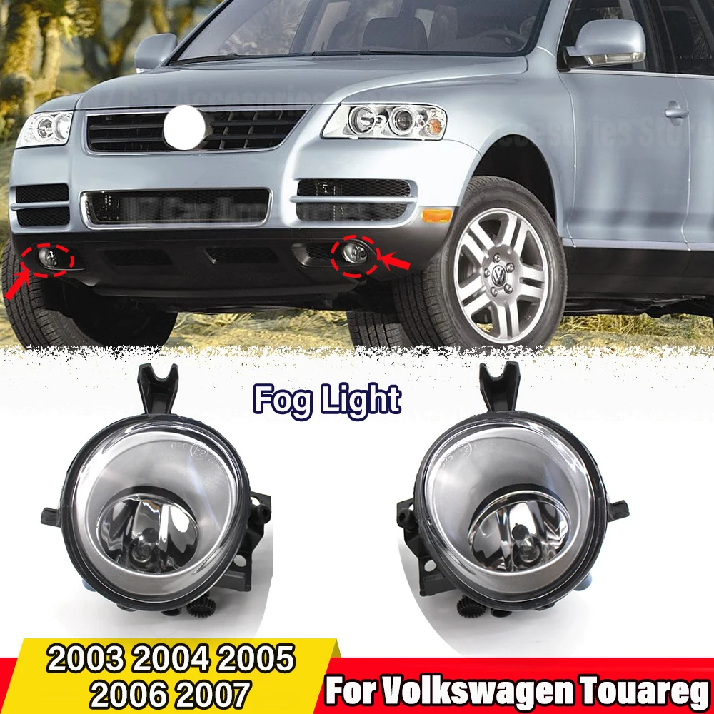 

Car Styling Front Halogen Fog Light Lower Bumper Driving FogLamp For VW Volkswagen Touareg 2003 2004 2005 2006 2007 Accessories