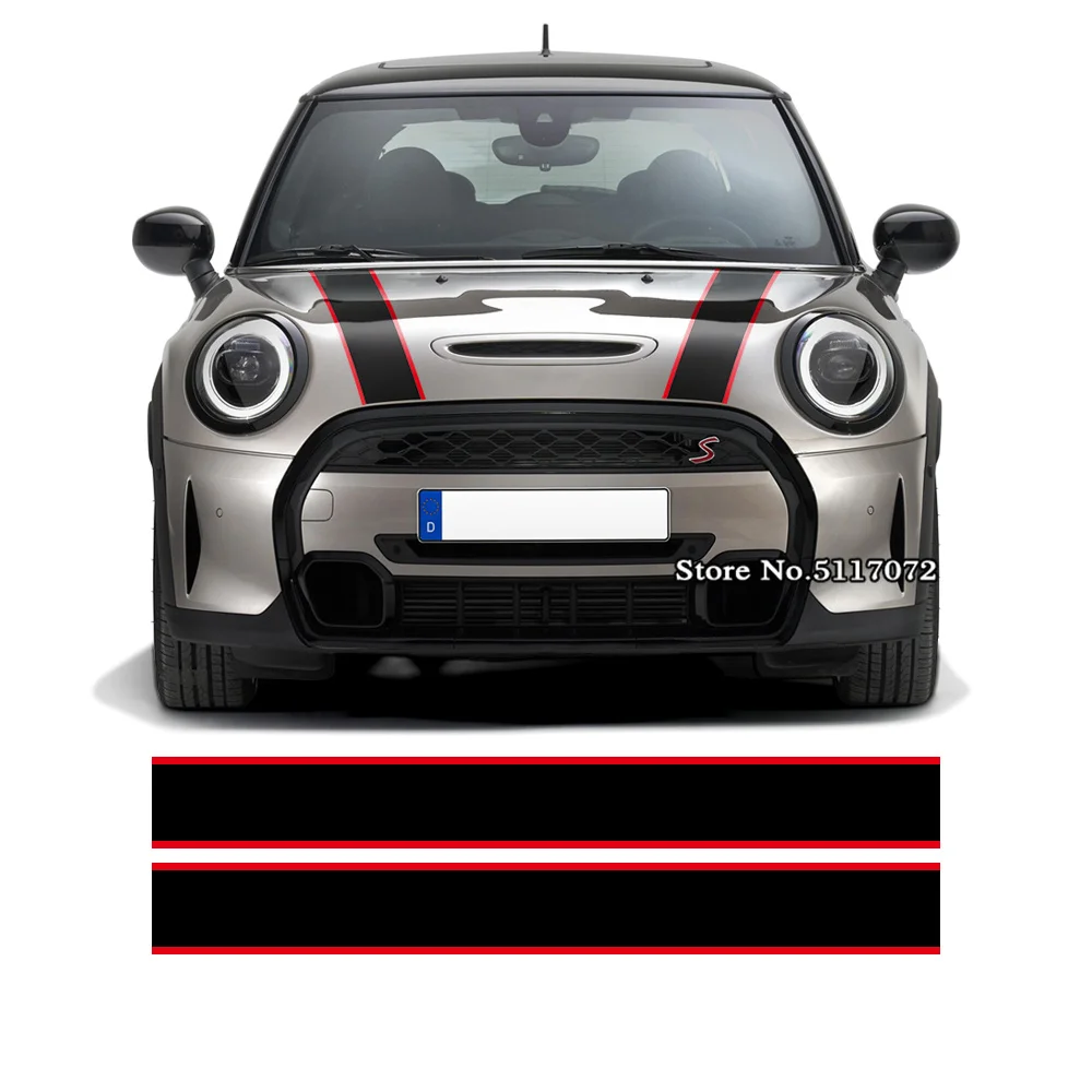 

Car Hood Decal Engine Cover Rally Line Bonnet Stripe Sticker For MINI Cooper R55 R56 R57 R58 R59 R60 R50 R52 R53 F54 F55 F56 F60