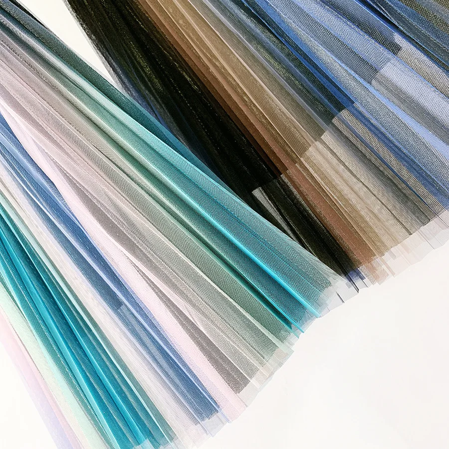 Ослепительное градиентное металлическое Сетчатое газовое платье новая