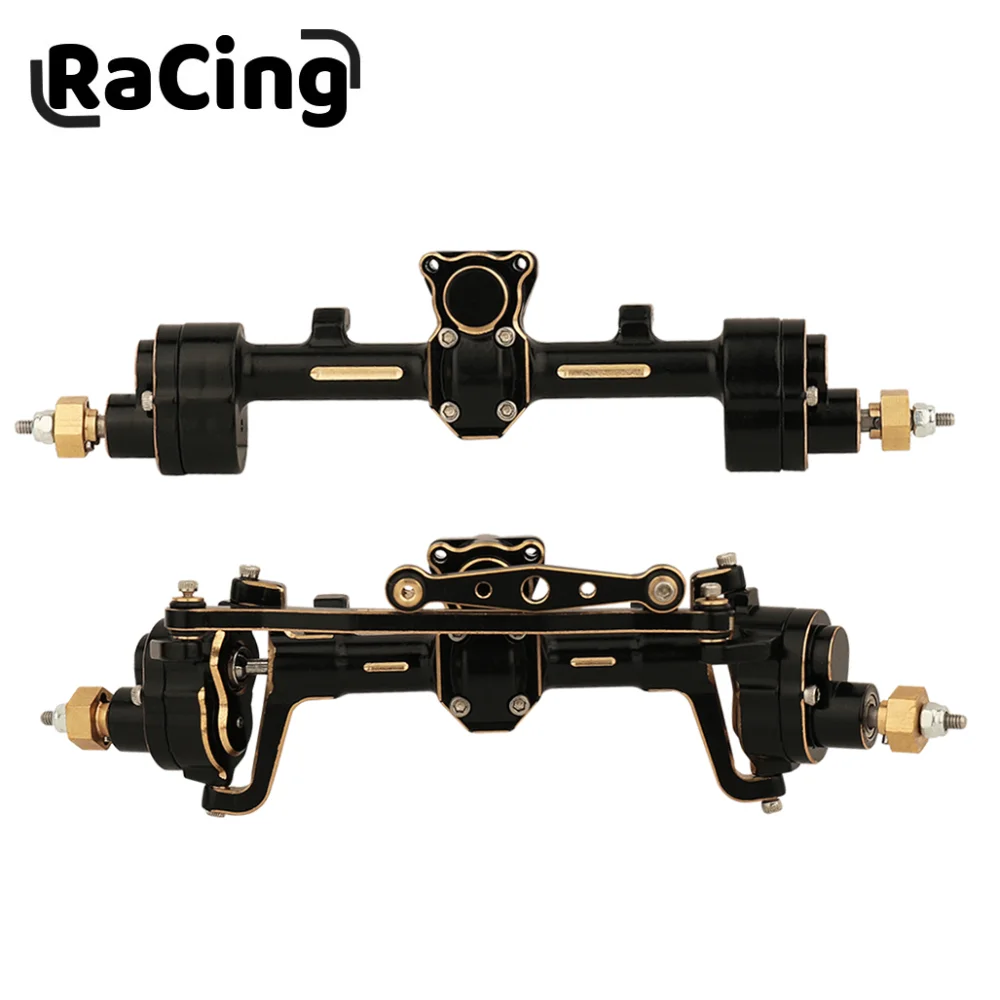 1/24 латунный металлический портал, передняя и задняя оси, набор для 1:24 Axial SCX24 90081 C10 AXI00002, обновленные детали, автомобиль с дистанционным управлением