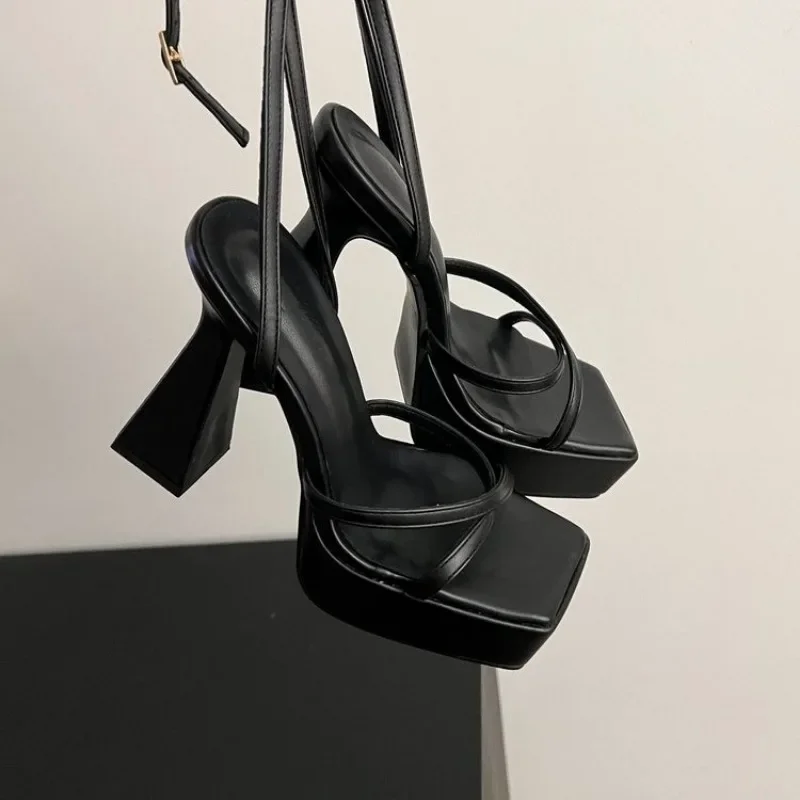 Женские босоножки на платформе и высоком каблуке летние модные женские с