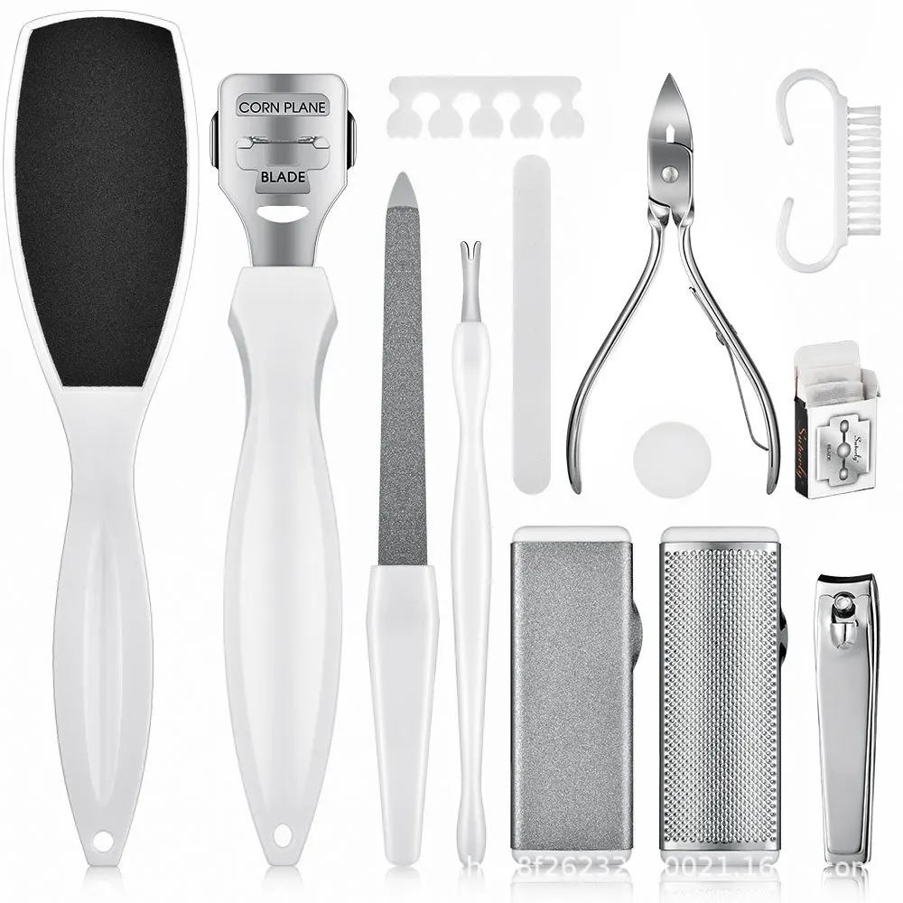 

Professional Pedicure Tools Foot Care Heel Toe Cuticle Kit File Set Dead Crust Calluses Remover Scraper Beauty