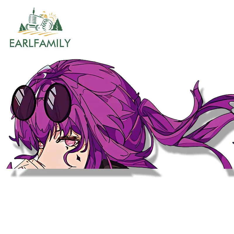 EARLFAMILY Кафка Фанарт Автомобильная наклейка Honkai звезда рельс Чиби большая голова
