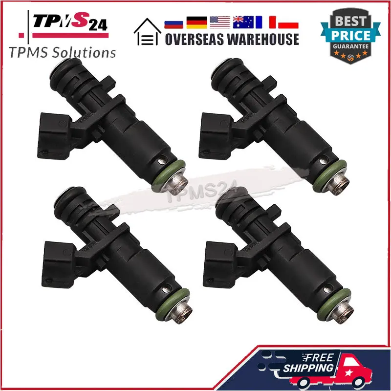

4Pcs Fuel injectors 9673836680 0280157141 For Citroen Peugeot 301/308 / C3 / C4 / 2008/408 / C-Elysee / DS5