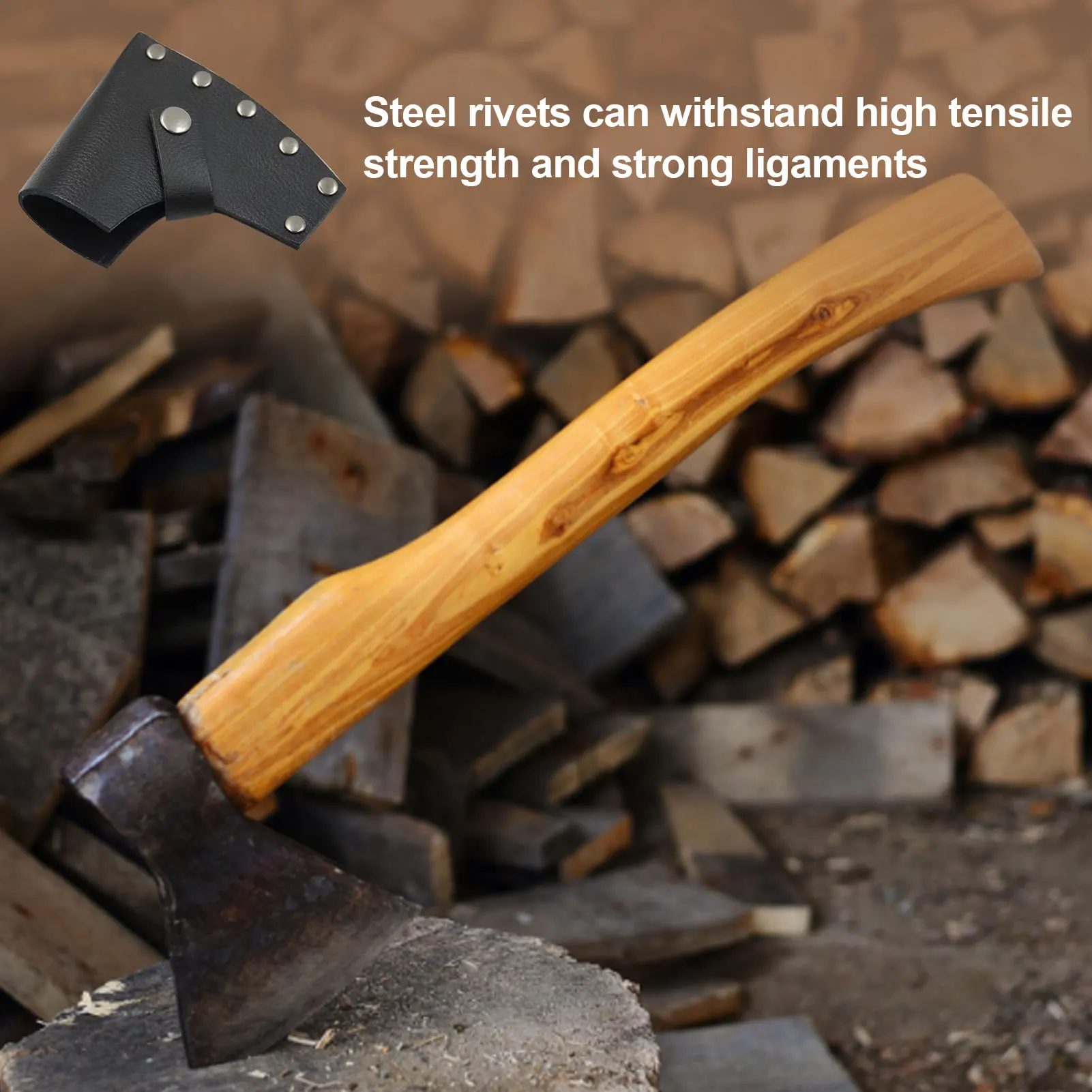 Кобура с топором Практичный Прочный кожаный чехол охотничий прочная защита