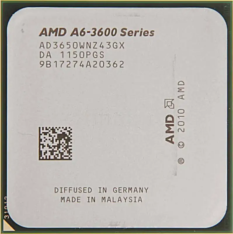 

Б/у AMD A6-Series A6 3650 2,6 GHz б/у четырехъядерный процессор Socket FM1