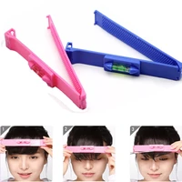1pcs durable women girl hair trimmer fringe cut tool clipper comb guide for hair bang level ruler hair accessories