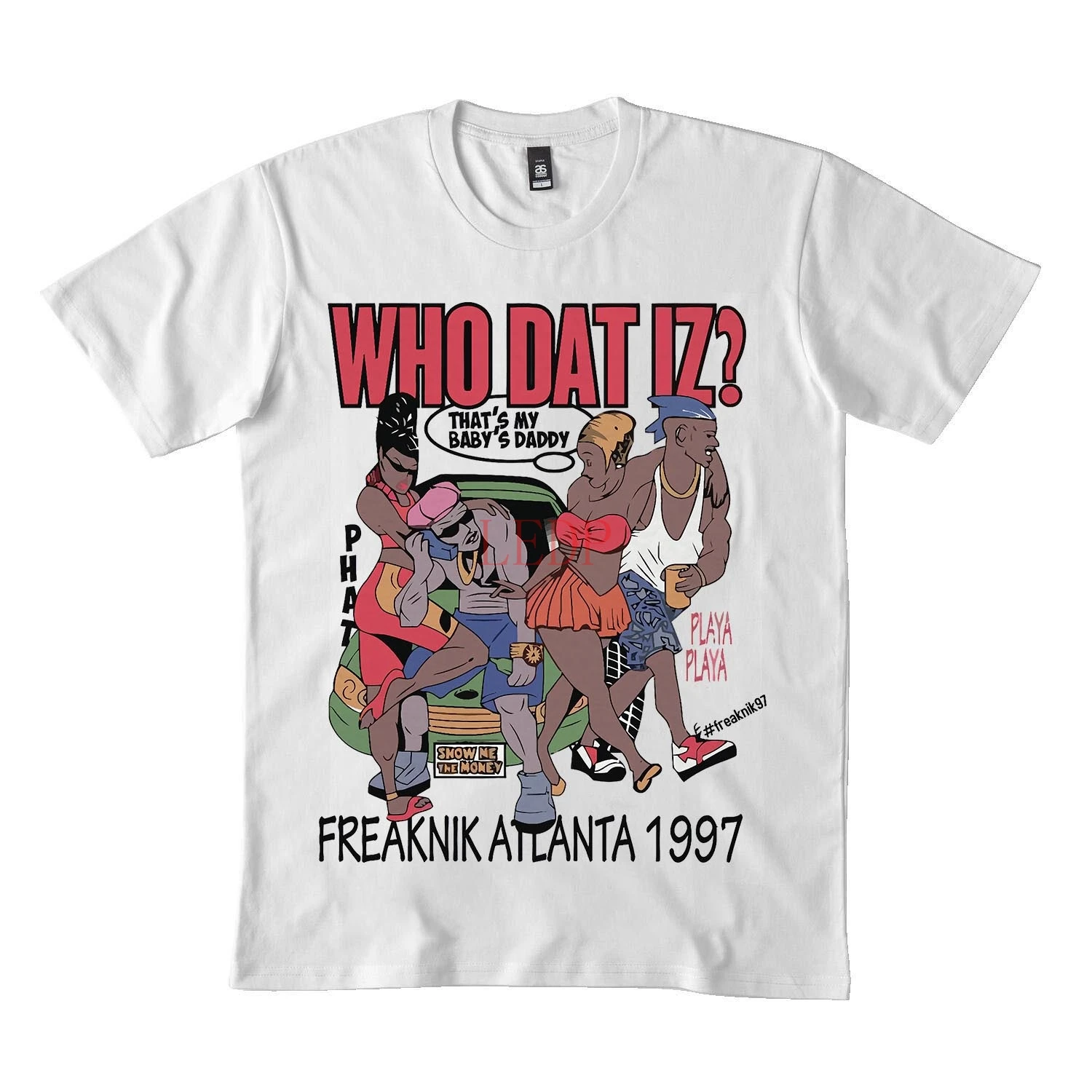 

Винтажная Футболка Freaknik Who Dat Is Атланта 1997