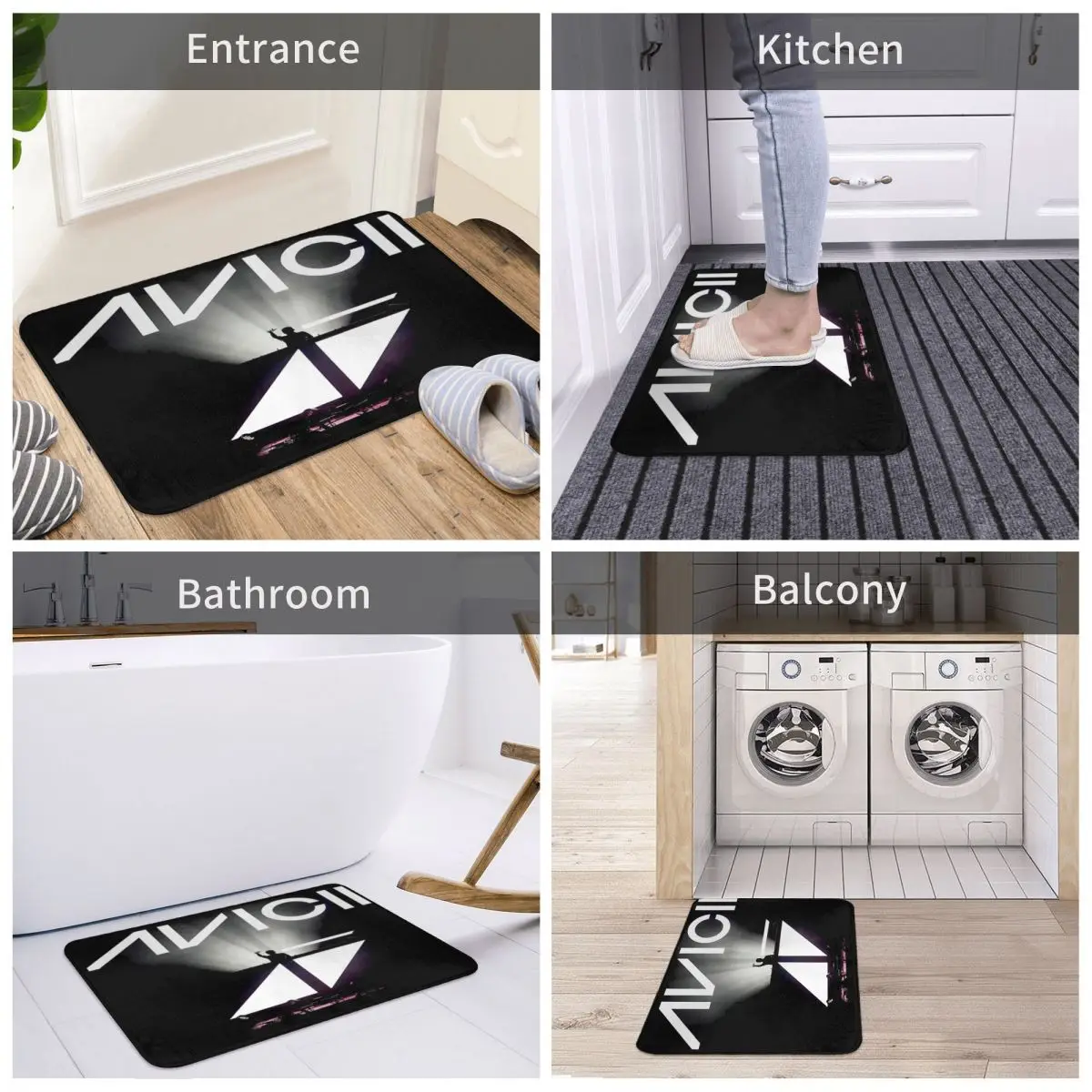 Новый популярный Dj Avicii мужской ковер 40x60 см полиэстеровые коврики в стиле ретро