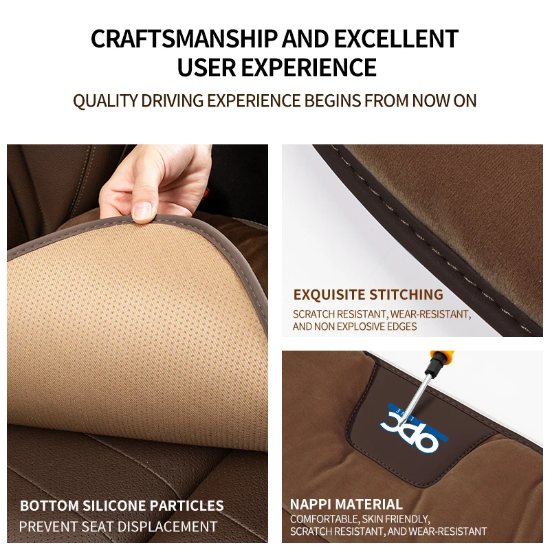 Чехол на автомобильное сиденье теплая короткая подушка зимний мягкий плюшевый