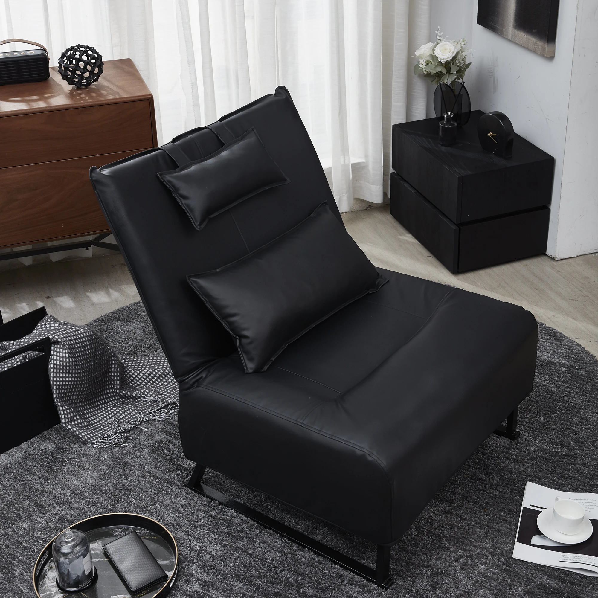 Tv Chair Living Room Chair ,lazy Recliner Comfortable Fabric Leisure Sofa,modern High Back Armchair，balcony Study