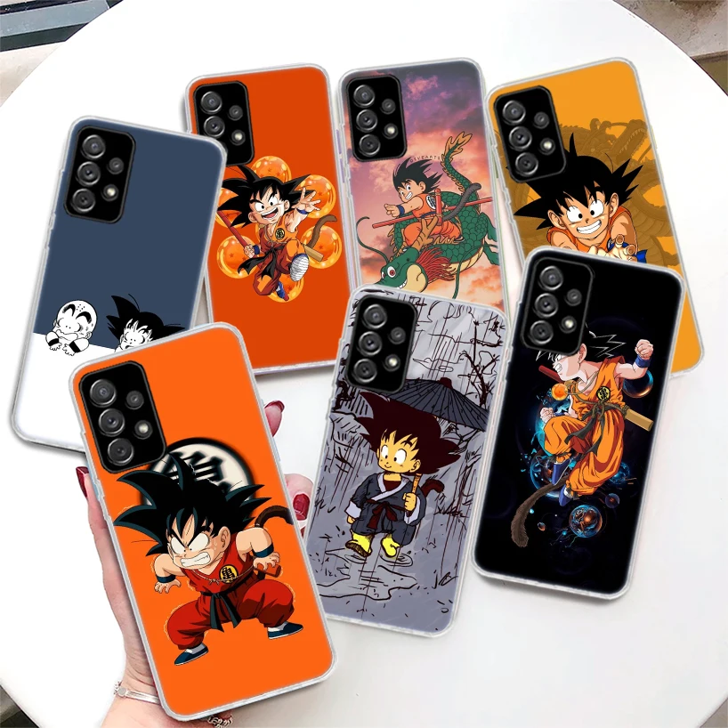 

Cartoon Goku Dragon Ball Coque Phone Case For Samsung Galaxy A51 A50 A71 A70 A41 A40 A31 A30 A21S A20E A10 A11 A01 A6 A7 A8 A9 +
