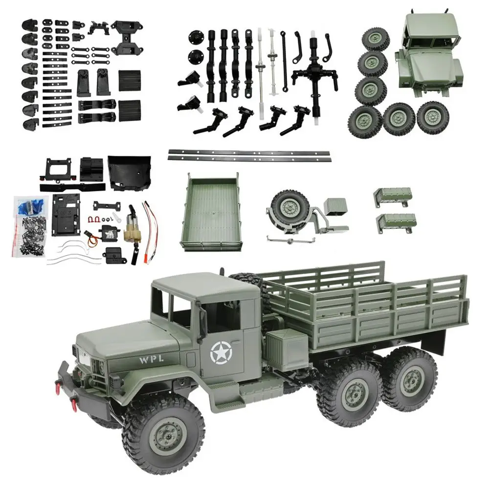 

1:16 Crawler 6WD Off-road RC Car Military Truck Remote Control Vehicle Model