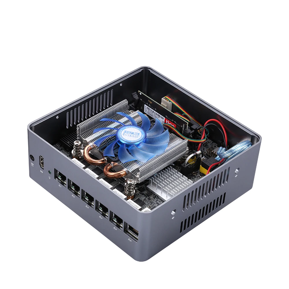 Qotom Q600G6 промышленный ПК сетевой брандмауэр маршрутизатор 7-го 6-го поколения