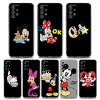 cute mickey minnie mouse phone case for samsung a01 a11 a12 a13 a22 a23 a31 a32 a41 a51 a52 a53 a71 a72 a73 4g 5g tpu case
