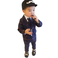 baby boys clothes plaid coat pants boy suit set casual style boys clothes casual style toddler kids suit clothes