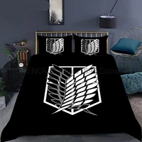 anime attack on titan 3d printed comforter bedding set duvet cover sets pillowcases bedclothes bed linen queen king single size