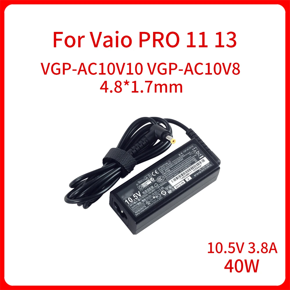 

New Original 40W 10.5V3.8A VGP-AC10V10 VGP-AC10V8 AC Adapter Charger for Vaio PRO 11 13 DUO13 Laptop Supply Power Adapter