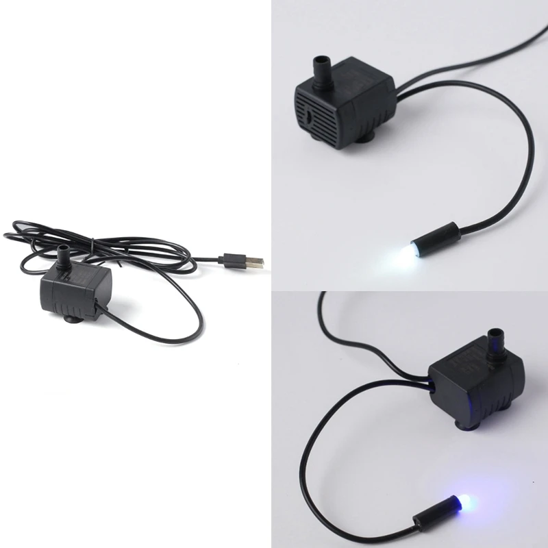 

LED Lighting Water Pump Pet Cat Water Fountain Accessories Replacement for Cat Flowers Drinking Bowl Water Dispenser