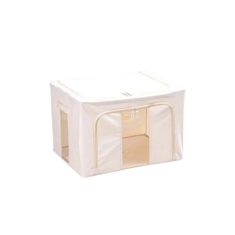 Складной кожаный ящик для хранения, вместительный стёганый шкаф для хранения одежды