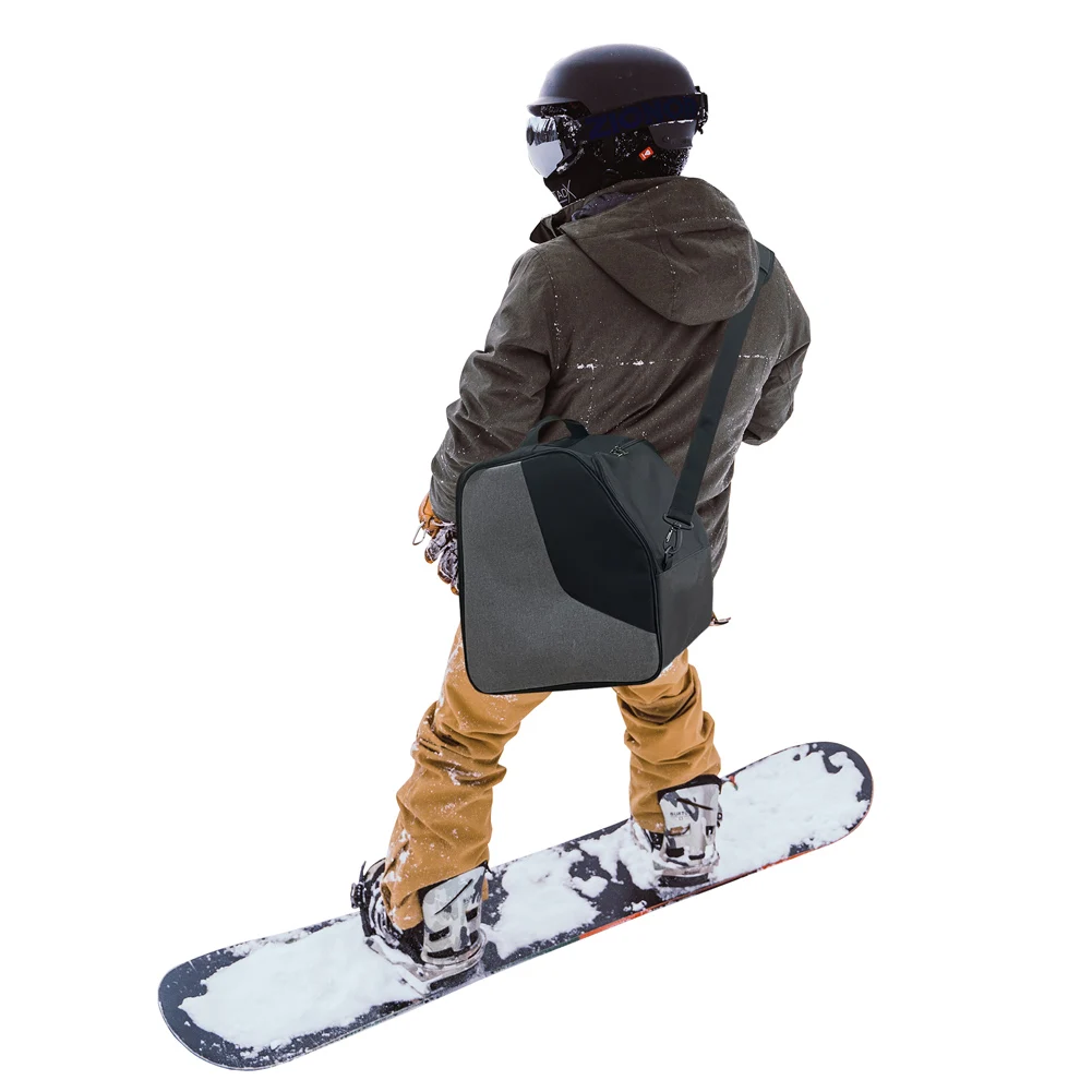 

Storage Ski Boot Bag Black+gray Large Capacity Portable Roller Skate Thermal Pad 36*24*38cm Universal Brand New