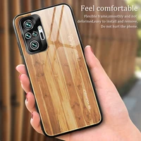 wood grain phone case for redmi note11s 10s 10pro 9t 9s 9pro 8t 8pro tempered glass protective cover redmi 10 9 9a 9t 8 8a 7 7a