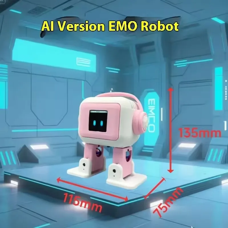 Фото Интеллектуальный робот AI Communication Intelligent Robot ESP32-S3: Умный интерактивный робот для общения и танцев, настольный эмоциональный робот для детей, подарок №3