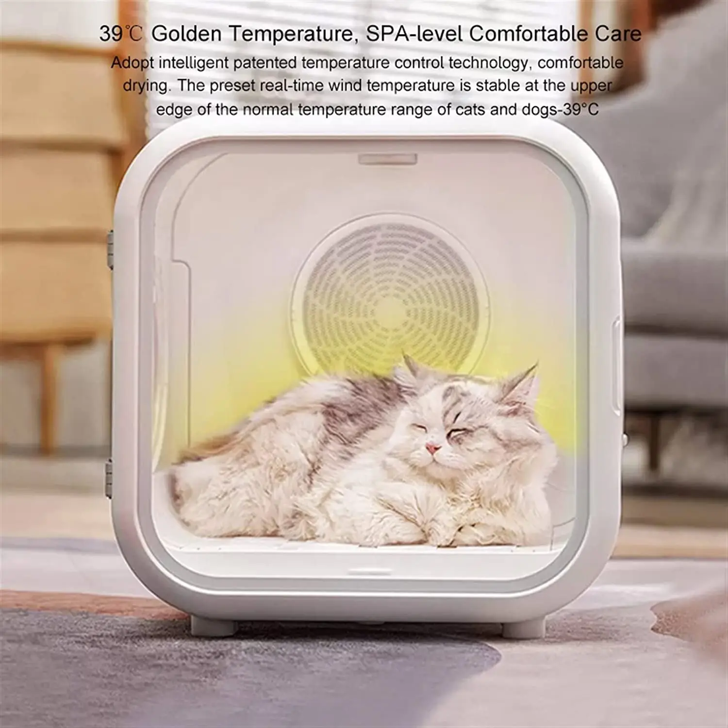 Magnetic Stirrer Fully Automatic Pet Cat Hair Drying Box 39 Degree Constant Temperature U-Shaped Full Air Supply Pet Nest Box