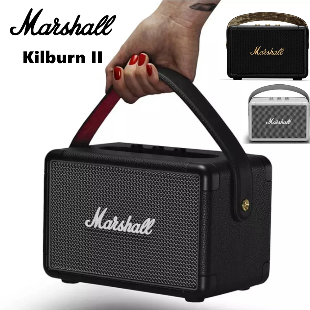 Original U.K. MARSHALL Kilburn II Wireless Bluetooth Portable Speaker Outdoor Waterproof Mini Rock Subwoofer party Speaker