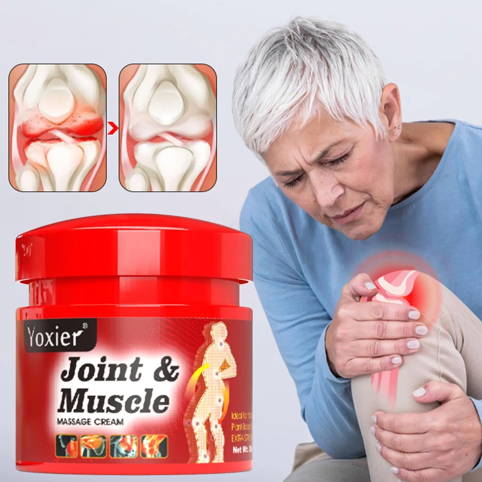 

20g Joint Muscle Massage Cream Pain Cream Relieve Pain Pain Care Rheumatoid Joint Knee Shoulder Body Sprain Arthritis Muscl W0K9