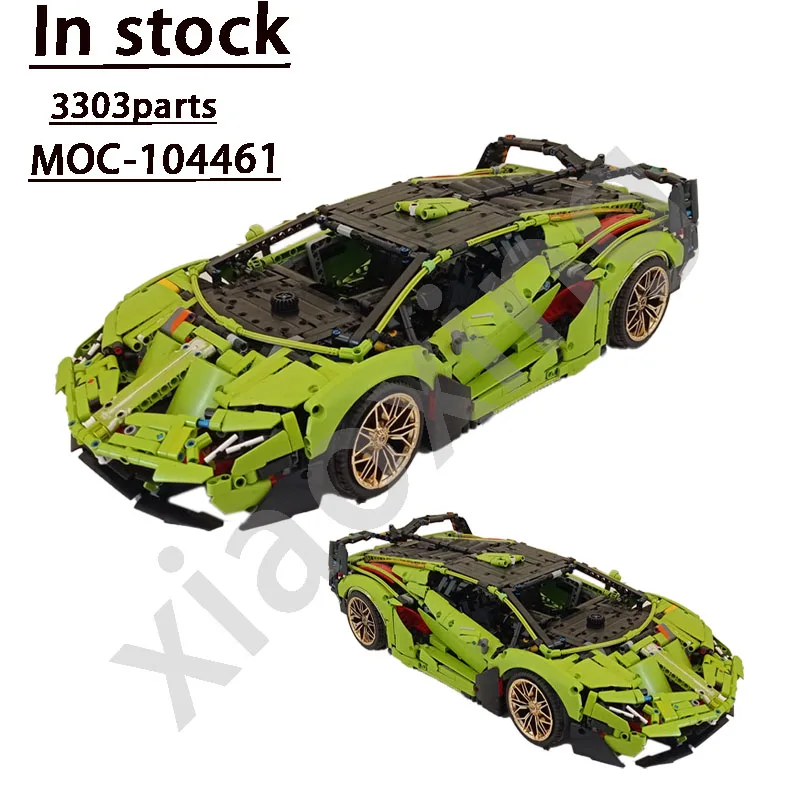 

42115 Green Classic Sports Car Compatible with MOC-104461 New Sports Car Building Block Model3303 PartsCustomKidsBirthdayToyGift