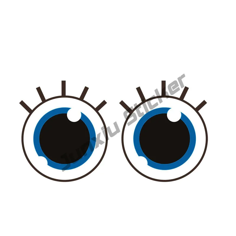 

Reflective Cute Eyes of Innocent Car Sticker Decals for Bumper Window Laptop Other Vehicle Accessories KK16*9cm
