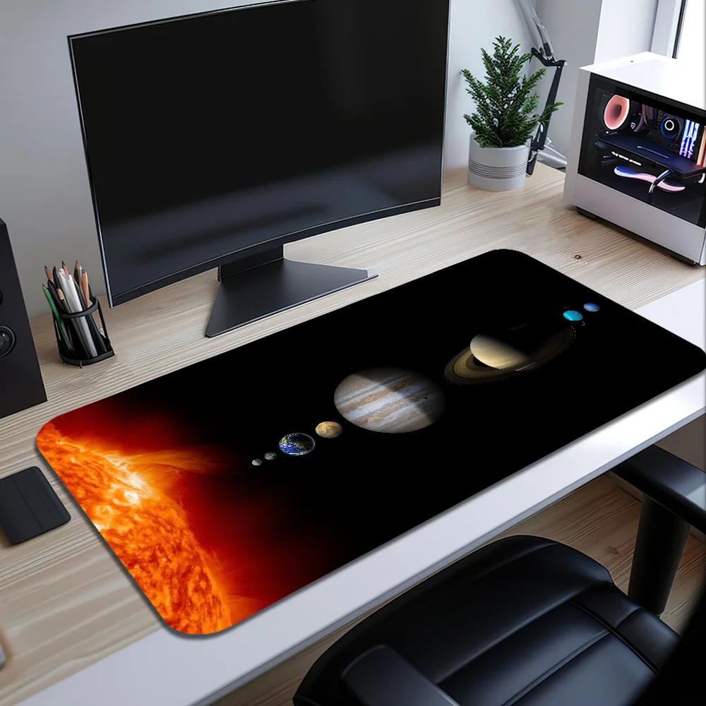 Фото Коврик для мыши Space Digital Solar System Universe, большой, нескользящий, с защитой от разрыва, эргономичный, для офиса, резиновый, для ПК, для дома, на заказ №5