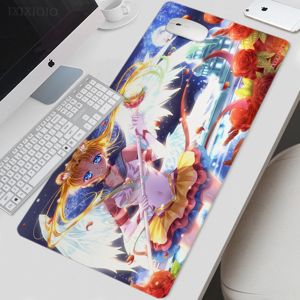 

Милый Настольный коврик для мыши в стиле аниме, размеры XL, HD, размер XXL