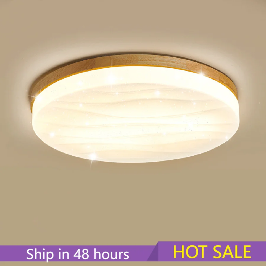 

Простая комнатная лампа japabeкомнатная лампа Светодиодная потолочная лампа Nordic Log детская лампа для учебы интеллектуальная лампа для балкон...