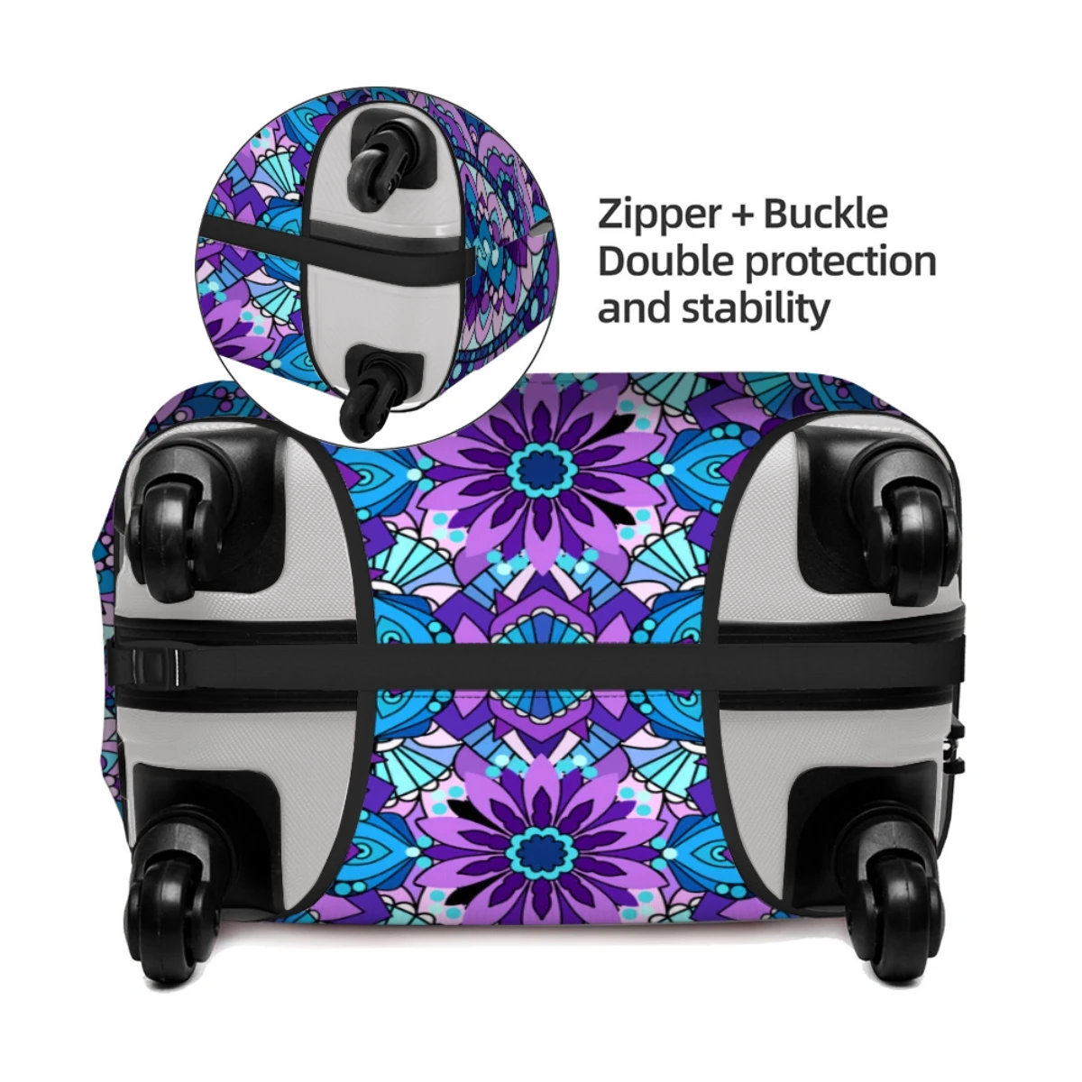 Multi Size Luggage Covers High Elastic Suitcase Cover Travel Accessory Fabric Protects Luggage From Dust And Scratches