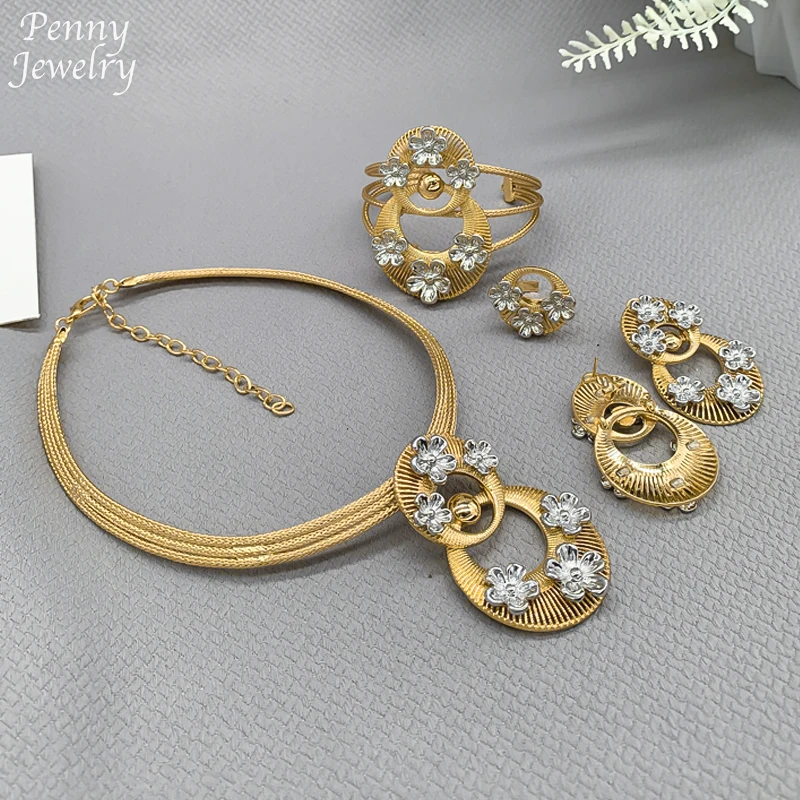 Высокое качество 18-каратного позолоченного комплекта ювелирных изделий