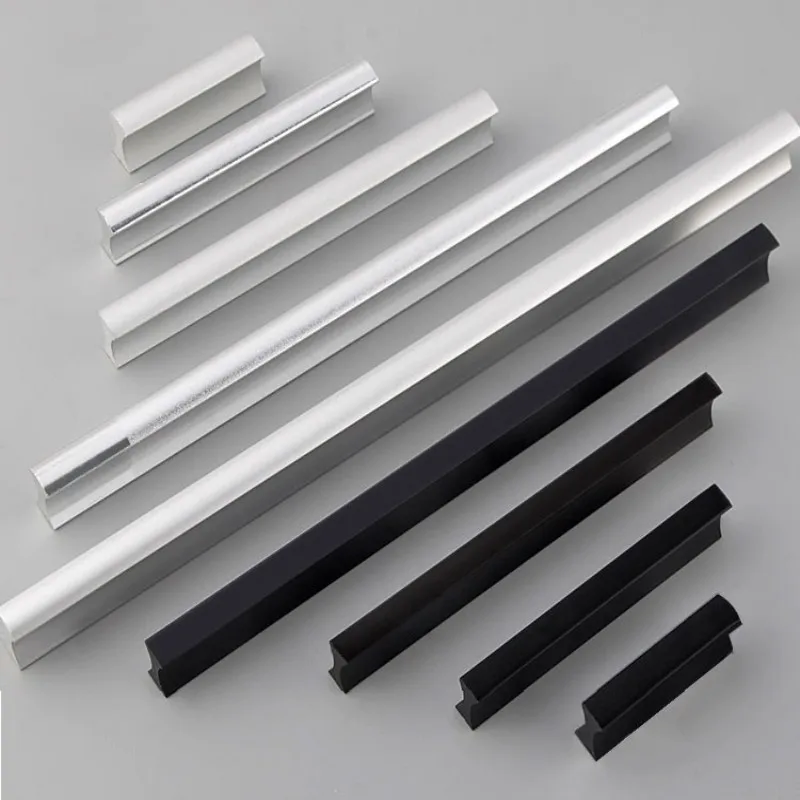 

Modern and minimalist space aluminum alloy door handle, solid handle, shoe cabinet, wardrobe, drawer handle
