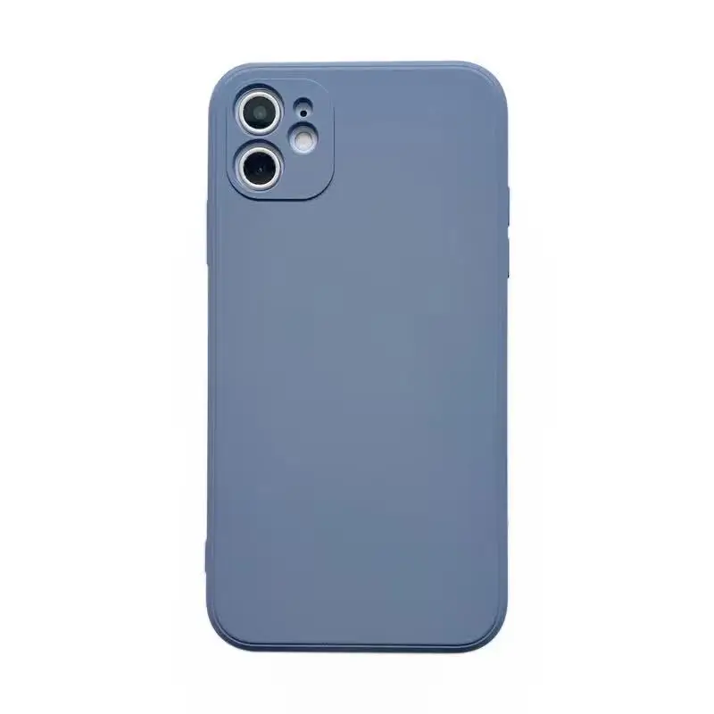 

For IPhone13 12 11Pro Max Rubik's Cube Liquid Silicone Protective Cover With Straight Edge Skin Feel Mobile Phone Case