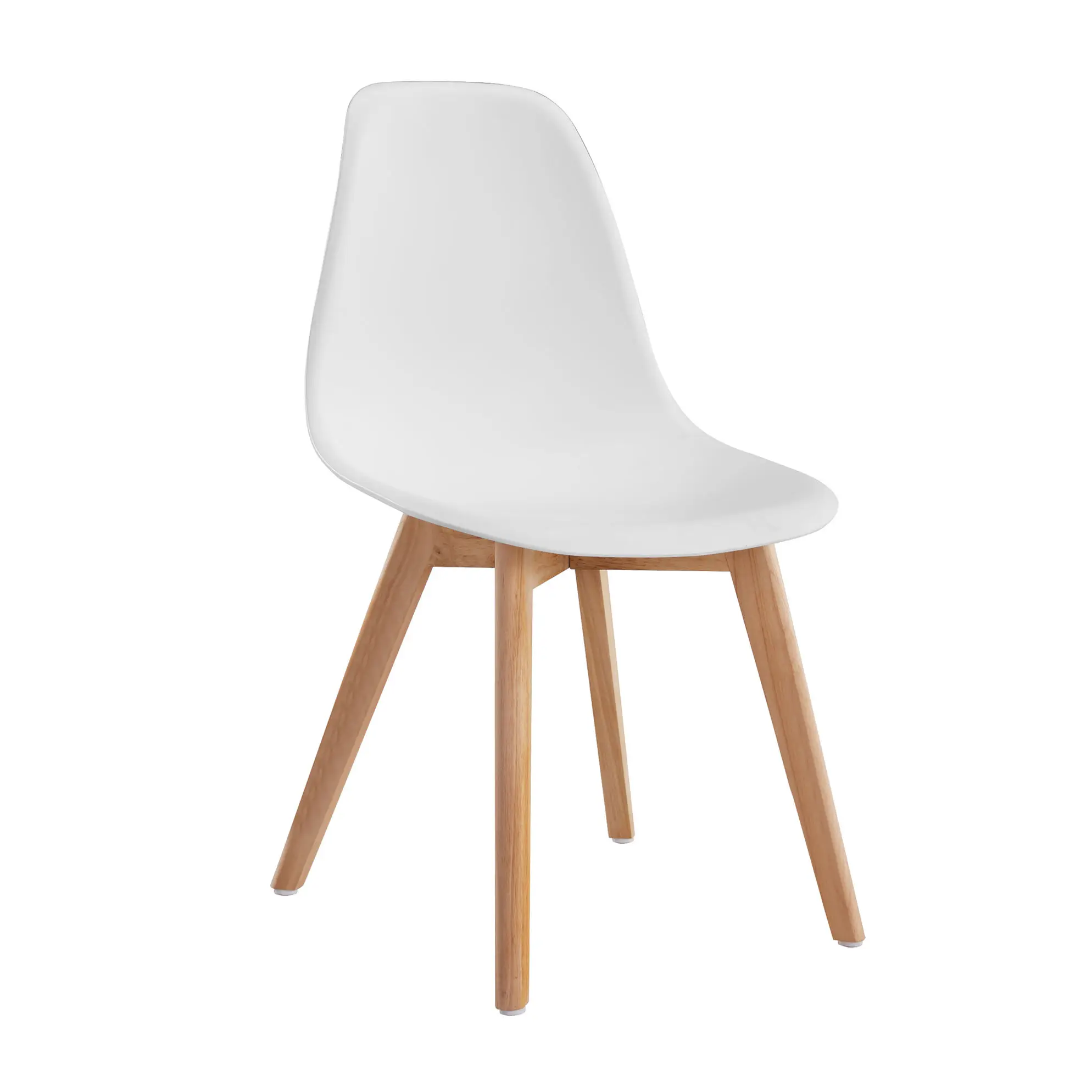

Dining Chairs Kitchen Polypropylene Nordic Plastic chair with Wooden Legs Cheap Modern Home Furniture Contemporary Silla Nordica