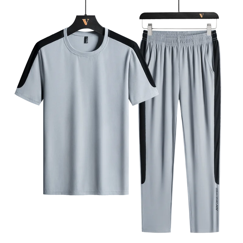Комплект спортивной одежды мужской повседневный брендовая одежда футболка и