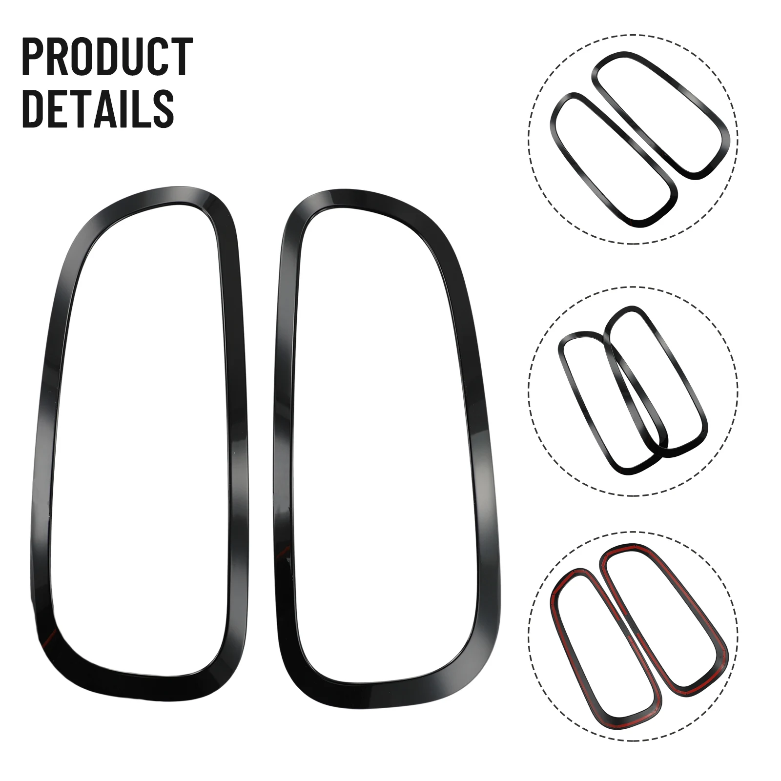 

Parts Tail Light Frame Decorative Fittings 2pcs/set Accessories For Mini Clubman F54 2022 Rear Tail Light Lamp